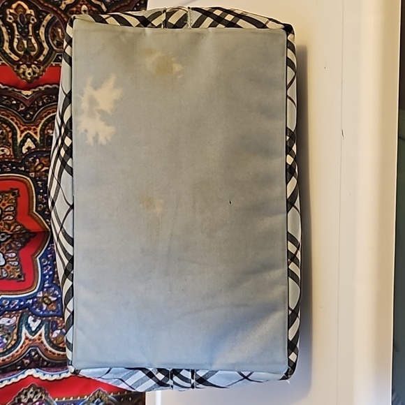 BURBERRY LONDON RARE BLUE PLAID HANDBAG - Picture 6 of 15